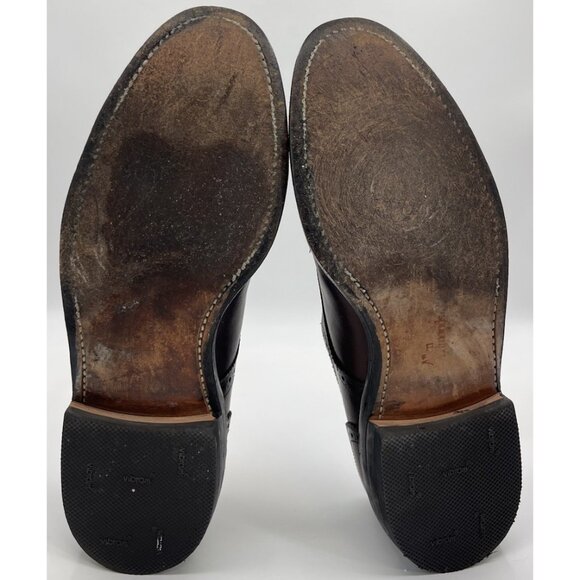 Allen Edmonds Lexington Men’s Size 9D Burgundy Leather Cap Toe Wingtop Oxford - Picture 12 of 12